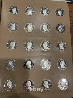 Complete Set of 1999-2008 U. S. 90% SILVER PROOF State Quarters 50 coins Dansco