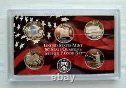 Complete Set of 50 U. S. State Quarters 1999-2008 (90% Silver Proof S Mint)