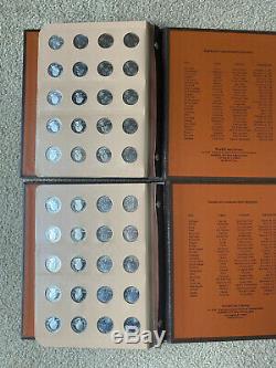 Complete Set of State Quarters BU & Proof Includes Silver Proofs Dansco Album