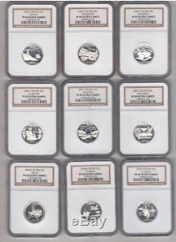 Complete Set (silver) State Quarters (1999 Thru 2008) Graded Proof 69 Uc By Ngc