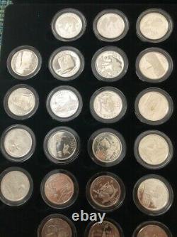 Complete US Territories & State Quarters PROOF Set, 56 silver &56 clad +wood box