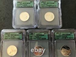 Complete set 1999-S to 2008-S State SILVER Quarters ICG PR70DCAM Full 50 Coins