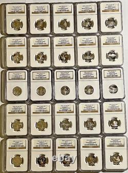 Complete set of 1999-S to 2020- S ATB Silver 25C NGC PF-69 UC Total (111 Coins)
