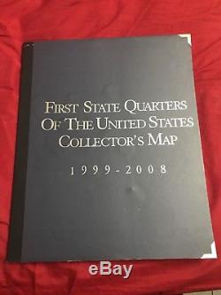 Completed First State Quarters of the United States Collector's Map 1999-2008