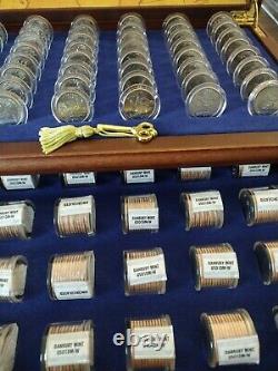 Danbury Mint Uncirculated State Quarters with Chest Complete Set