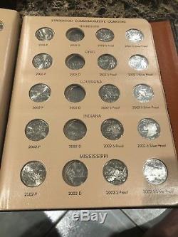 Dansco 1999 2008 2009 state quarter complete set D P S and SILVER PROOF PDSS