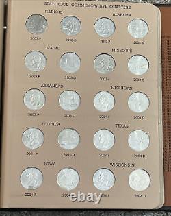 Dansco Washington Statehood Quarters P&D 1999-2008 Proof Complete 100 Coins