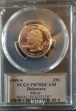 Delaware Pf 70 Ultra Cameo Pcgc Coin The Rarest Of All The Quarters