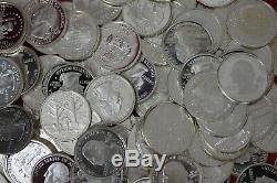 Emergency 90% Silver Junk Coins 25.00 Face Value Silver Proof State/ATB Quarters