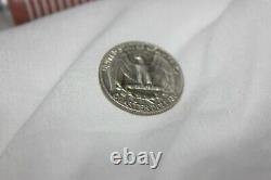 Estate Sale 1964 Mix S D P Quarter roll (Lot 3) 90% Silver VF withsome Toning