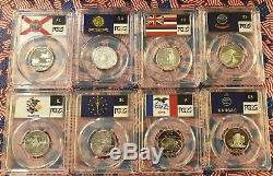 FIFTY-SIX PCGS 1999 to 2009 Silver Quarters BEAUTIFUL SET (No Reserve)