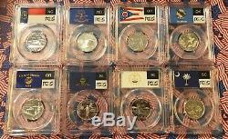 FIFTY-SIX PCGS 1999 to 2009 Silver Quarters BEAUTIFUL SET (No Reserve)