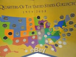 First State Quarters Of The United States Collector's Map 1999 2008