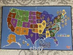 First State Quarters of the United States Original Collector's Map 1999-2008