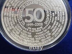 George Washington. 999 Silver Clad Giant Quarter 50 US Statehood Mint 1999-2008