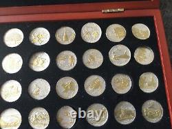Gold And Silver Highlighted Statehood Quarter Set Of 50, Box, COA