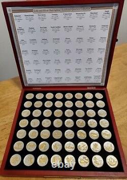 Gold And Silver Highlighted Statehood Quarters Complete Collection