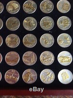Gold & Silver Highlighted 50 U. S. State Quarters Collection (25B-54)