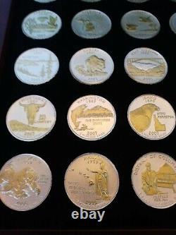 Gold & Silver Highlighted Us Statehood Quarter Collection