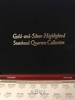Gold and Silver Highlighted Statehood Quarters Collection