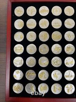 Gold and Silver Highlighted Statehood Quarters Collection 1999-2009 56 Coin Set