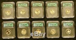 HOLLIDAY SALE 1999-S to 2008-S State SILVER Quarters ICG PR70DCAM Full 50 Coins
