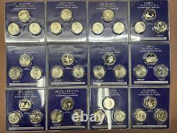 LOT of 135 Statehood Quarter Coin By PCS Uncirculated Proof 3 Coins per Set