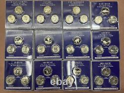 LOT of 135 Statehood Quarter Coin By PCS Uncirculated Proof 3 Coins per Set