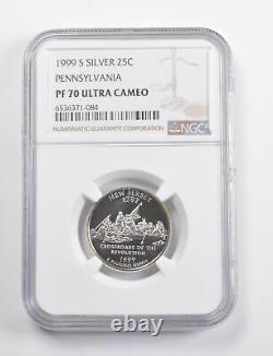 Label Error PF70 UCAM 1999-S New Jersey Silver State Quarter NGC 3510