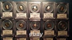 Large lot of 40 PCGS silver US coins lots of nice state quarters