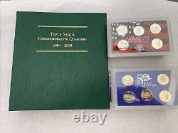 Littleton 1999 2008 2009 state quarter complete set and P D S S SILVER PROOF