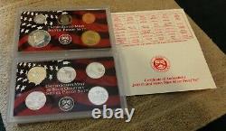 Lot (10) 1999-2008 United States Silver Proof Sets With 50 State Quarters OGP