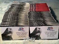 Lot Of 47 Silver State Quarter Proof Sets America The Beautiful 2004-2010 90%