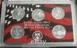 Lot of 12 50 State Quarters Silver Proof Sets 2003-2010 SEE DESCRIPTION