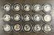 Lot of 15 X 90% Silver Proof Kansas & Oklahoma State Quarters BU in Capsules