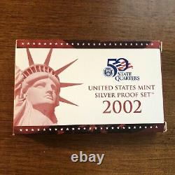 Lot of 2000 2002 & 2003 United States Mint Silver Proof Quarters Set