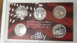 Lot of 31 Different Proof 90% Silver State Quarters Part Set