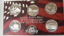 Lot of 31 Different Proof 90% Silver State Quarters Part Set