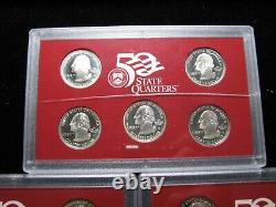 Lot of 3 1999 S Mint Silver Proof Washington Statehood Quarters