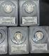 Lot of 4 PCGS 90% Silver Proof State Quarters PR69 DCAM With Flag Stickers