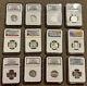 NGC lot of 12 PF70 ULTRA CAMEO PROOF SILVER QUARTERS