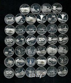 ONE ROLL OF PROOF MODERN QUARTERS (2000-2007) 90% SILVER(40 Coins) LOT H41