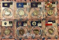 PCGS 1999 to 2009 (56) Silver Quarters PR69DCAM-RARE BEAUTIFUL SET (No Reserve)