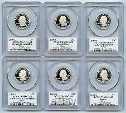 PCGS 56 Coin State/Territory Quarters Set 1999 2009 S Proof Silver Issues