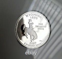 PERFECT SILVER PF-70-ULTRA CAMEO 2007-S Wyoming State Quarter NGC PROOF PR