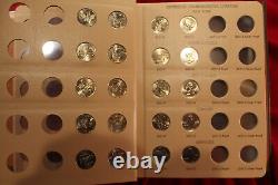 Partial 1999-2003 Washington Quarter Set, New Dansco Album 8143, 50 Quarters