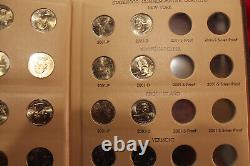 Partial 1999-2003 Washington Quarter Set, New Dansco Album 8143, 50 Quarters