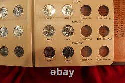 Partial 1999-2003 Washington Quarter Set, New Dansco Album 8143, 50 Quarters