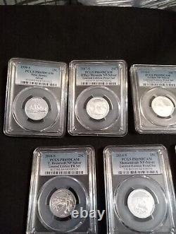 Pcgs Pr69 Dcam Silver Limited Edition Proof Set Silver Quarters