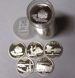 Proof Roll 2005-S Silver State Quarters 40 90% Silver Washington Quarters